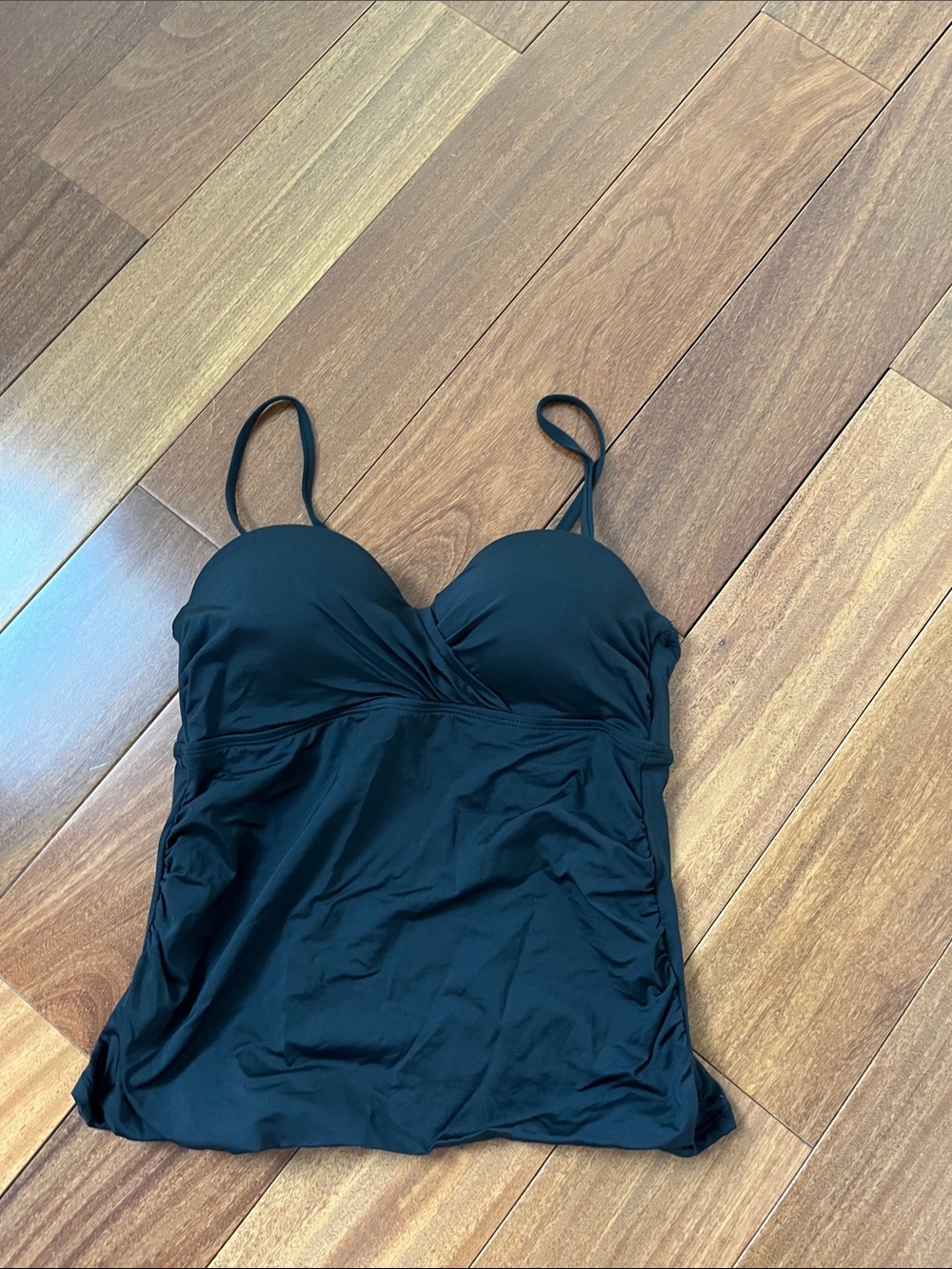 Apt. 9 Black Women’s Tankini Top with Adjustable Straps